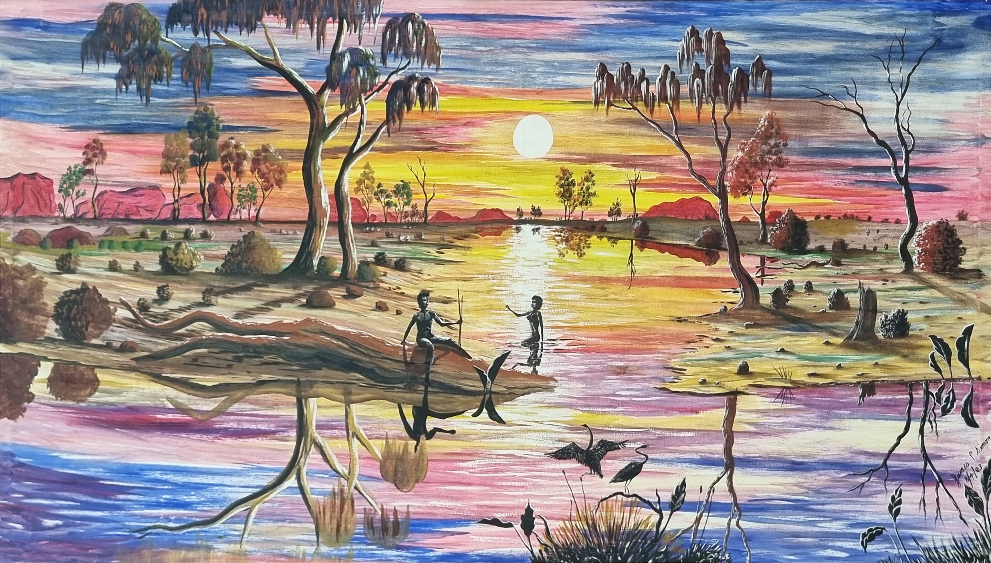 Artwork by James P. Simon, 'Central Australia Special (Around Alice Springs)', Made of acrylic on canvas