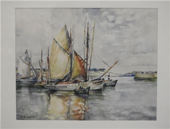 Concarneau, the outer harbor - Pierre Jean Dimanche