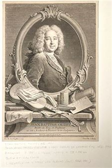 Portrait of Jean-Baptiste OUDRY - Jacques Nicolas Tardieu