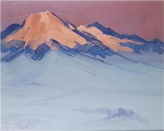 Landscape Oil On Canvas - Hugh Cabot