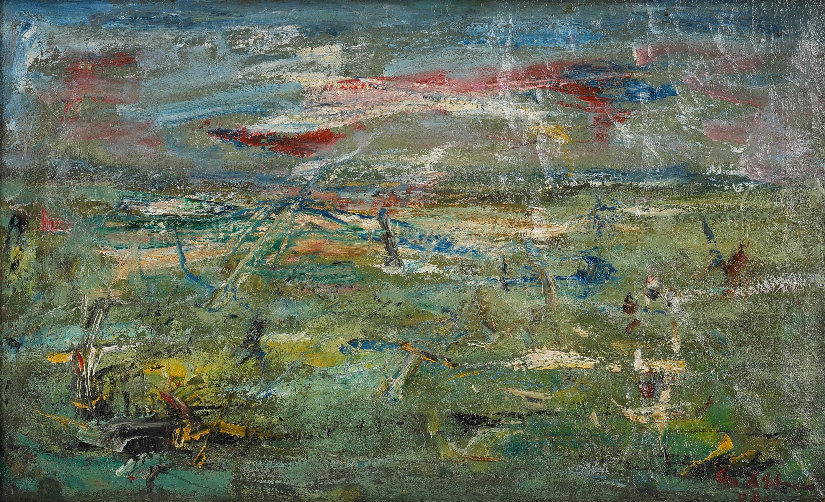 Artwork by Gobardhan Ash, Untitled, Made of Oil on canvas