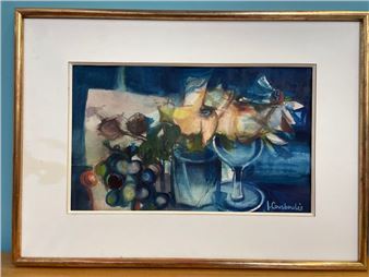 Nature morte aux raisins - Jacques Charles Courboulès