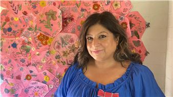 Painstaking Process of a Petal Patchwork Blanket