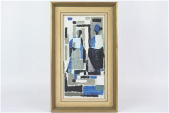 563. DOROTHY RUHNE-SEMPINSKI (1908-1973), olja på duk - Dorothy Ruhne-Sempinski