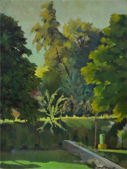 Vue du jardin - Marcel Arnaut