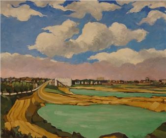 Paysage aux étangs - Marcel Arnaut