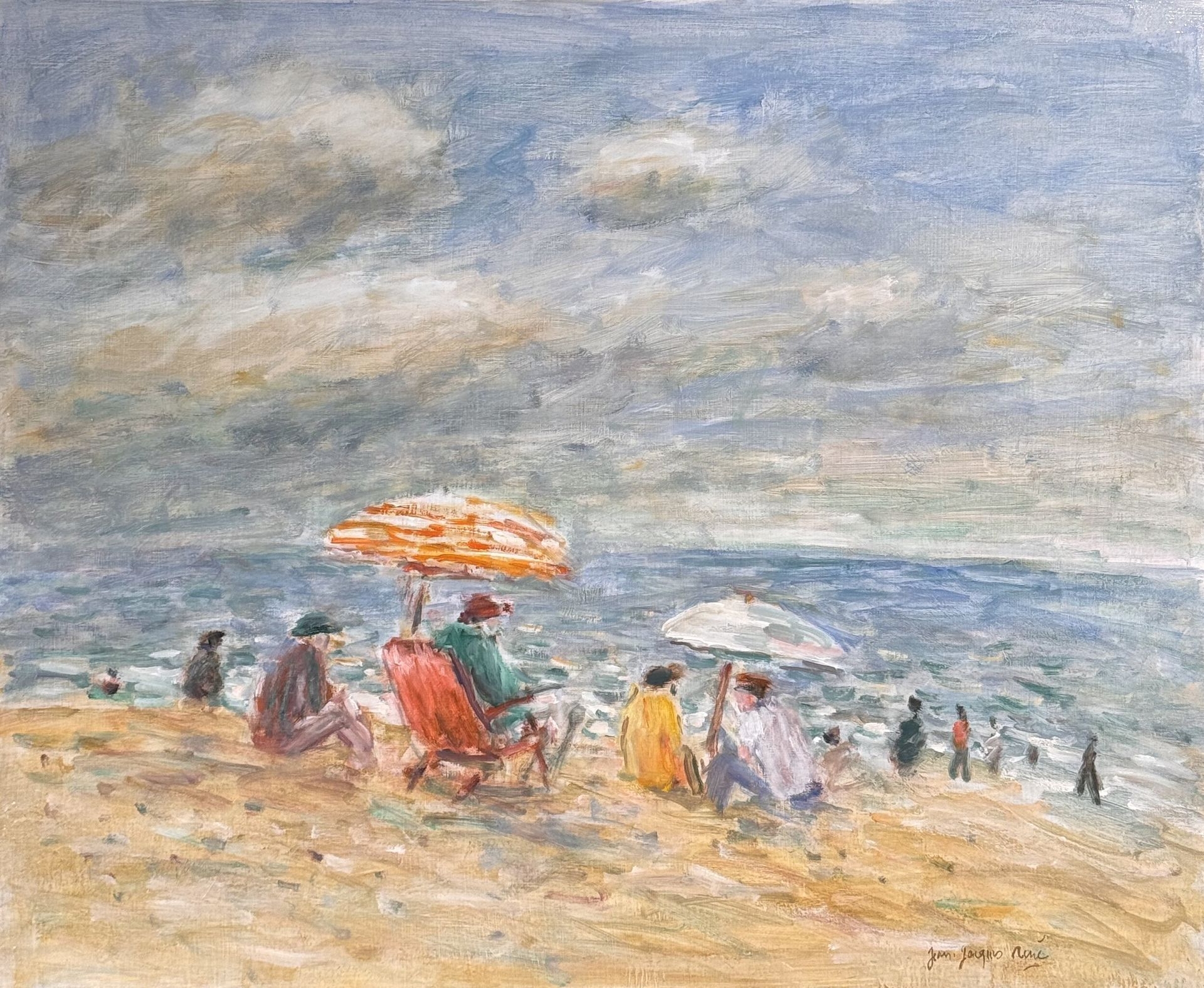 Jean Jacques René | Summer on the beach | MutualArt