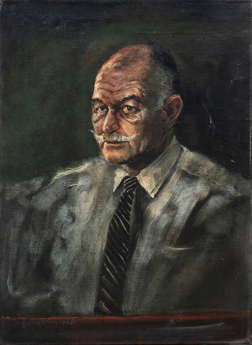 Artwork by Paul Ripley Jenkins, Portrait of a Gentleman, Made of oil on canvas