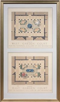 Proposed East and West Gardens, National Gallery of Art, Washington - John Finley Kirkpatrick