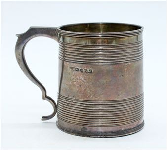 George III hallmarked silver mug - Samuel Hennell