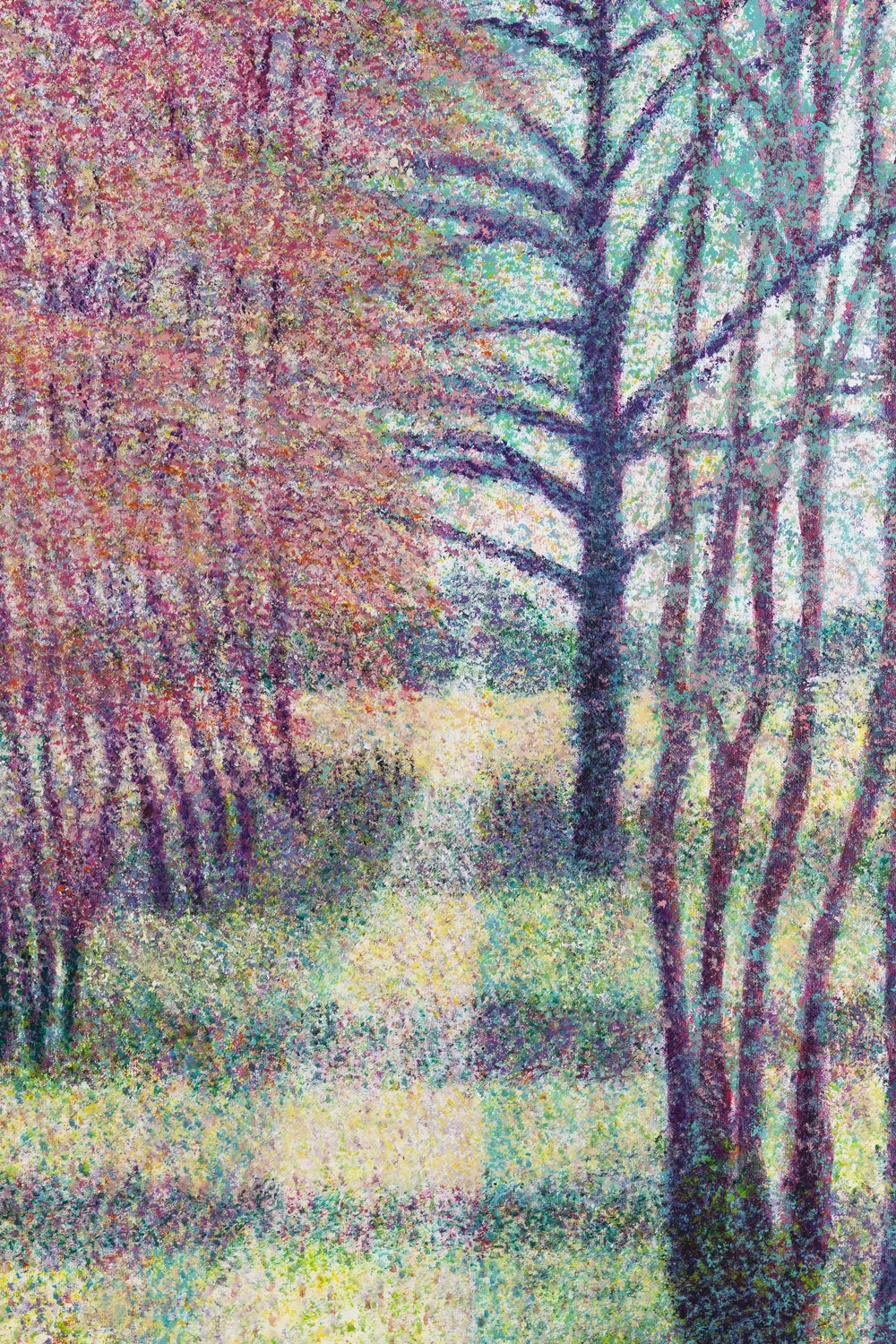 Artwork by Ryszarda Lucja Jagielska, Happiness" from the "Quantum vibrations" series, Made of acrylic/canvas