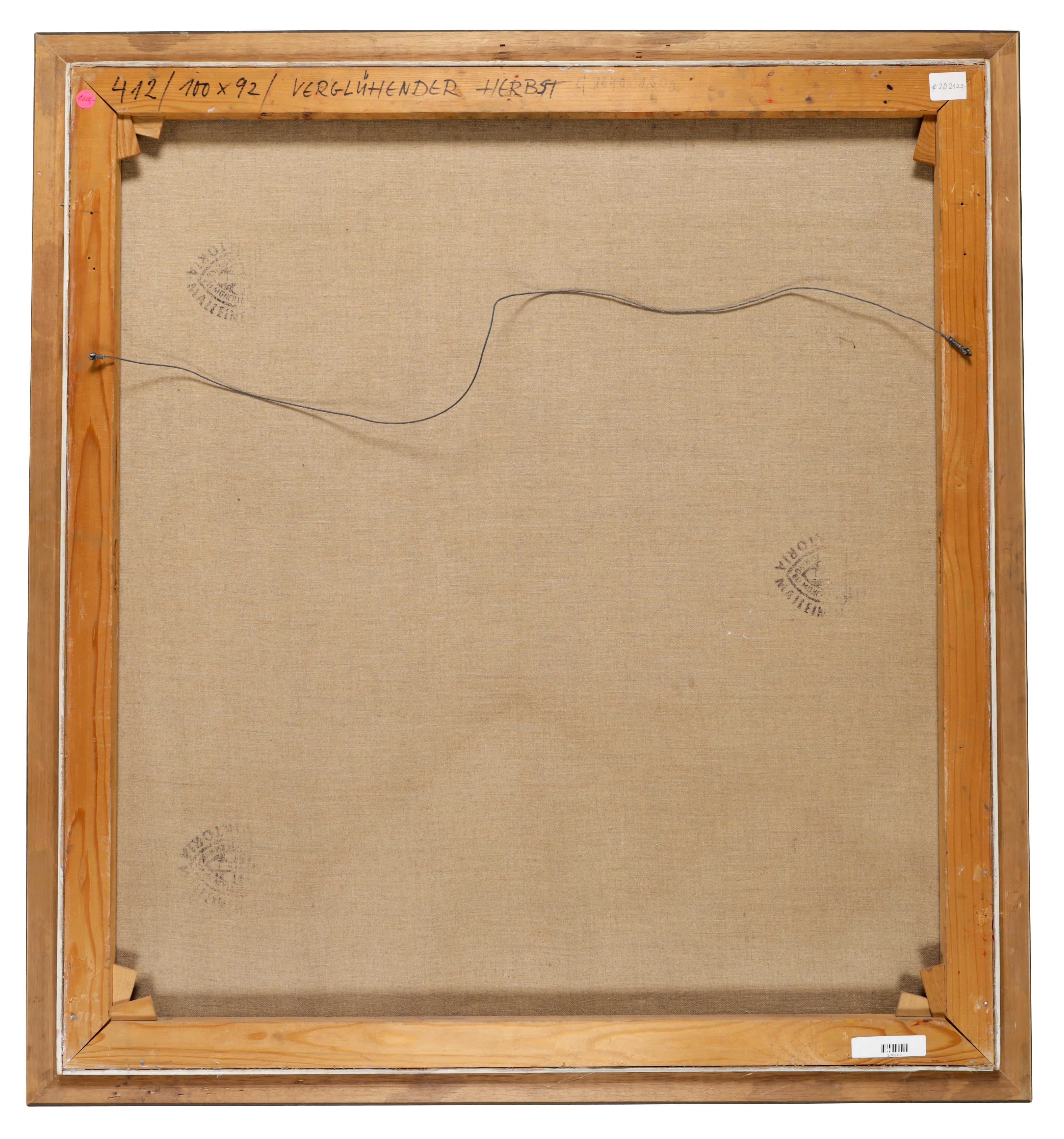 Artwork by Karl Vogelsang, Verglühender Herbst, Made of oil on canvas