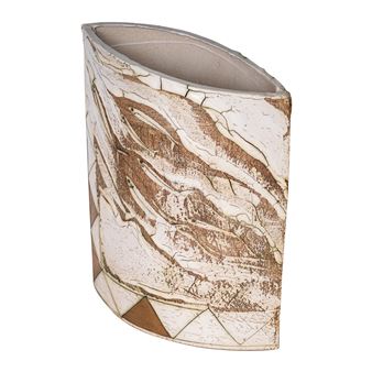 Squashed ovoid fish upstream vase - Laurel Keeley