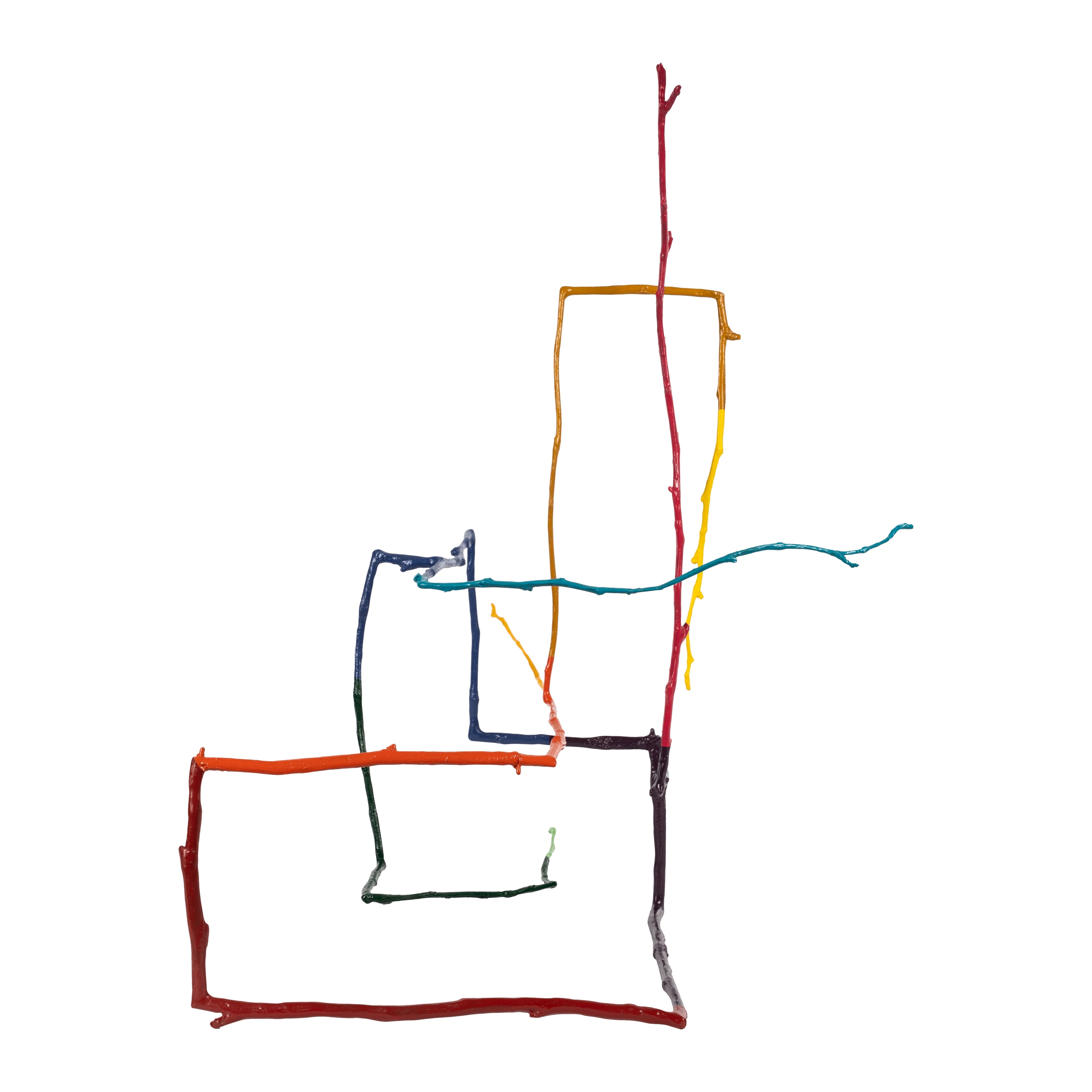 Artwork by Evan Holloway, Demon Trainer, Made of bronze with oil and enamel