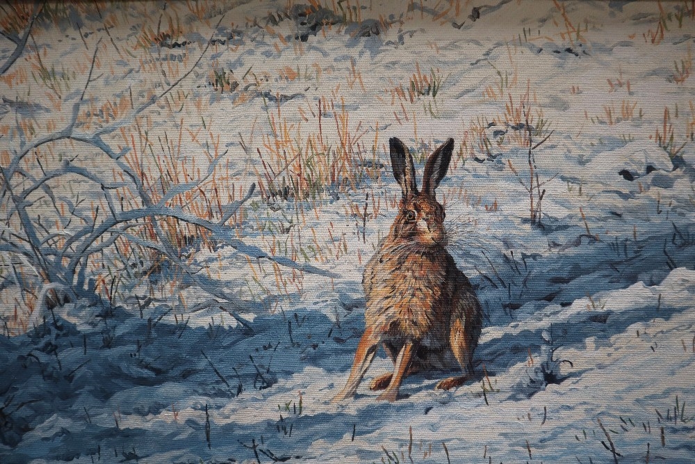 Martin Ridley | Martin Ridley Brown Hare Oil on board Signed and ...