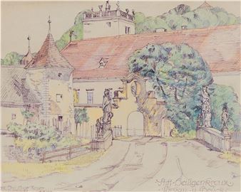 Stift Heiligenkreuz, Torbau und Brücke - Hugo Mayer