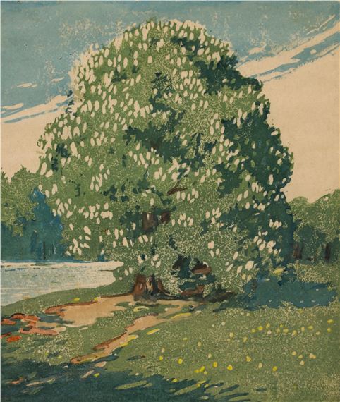 Blühender Kastanienbaum - Helene Mass