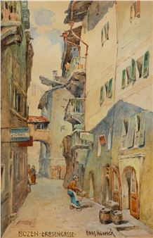 Erbsengasse in Bozen - Hans Nowack