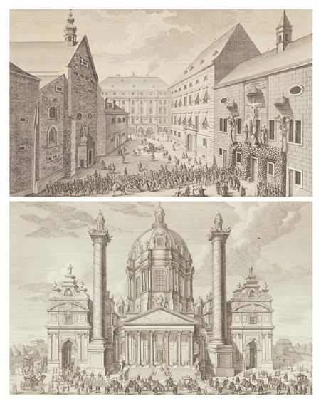 Die Kirche St. Caroli Borromaei by Salomon Kleiner, 1724