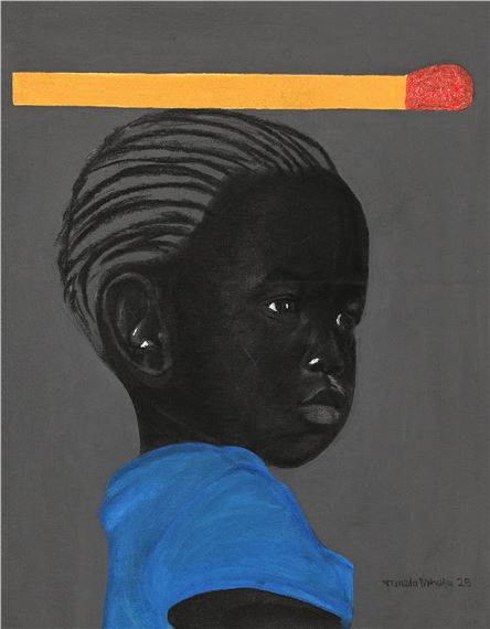 Match Blue by Tumelo Mphela, 2025