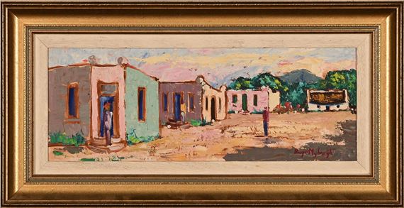 Village Street Scene - Hugo Myburgh