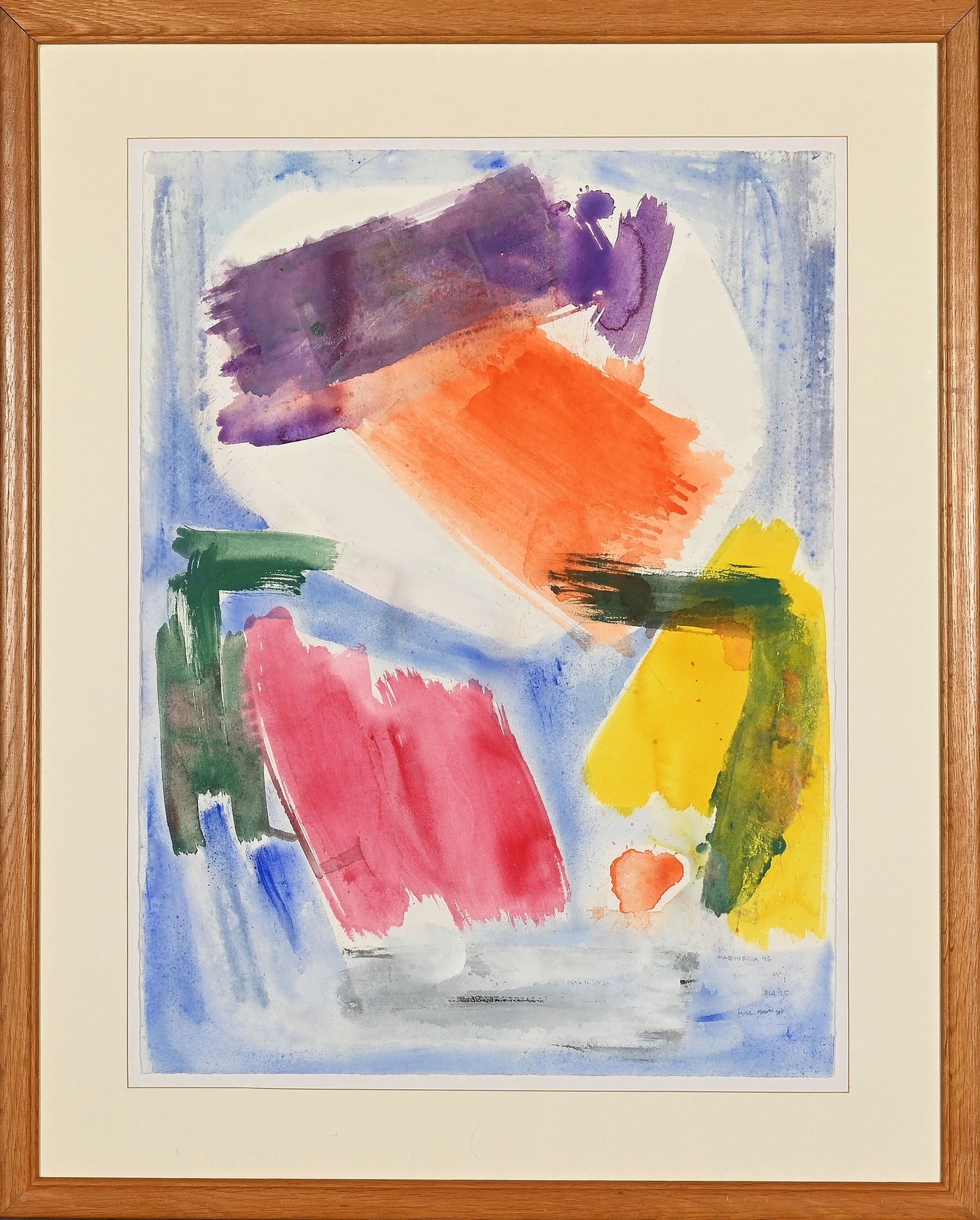 Artwork by Louis Maqhubela, Summer Clock, Made of gouache on paper