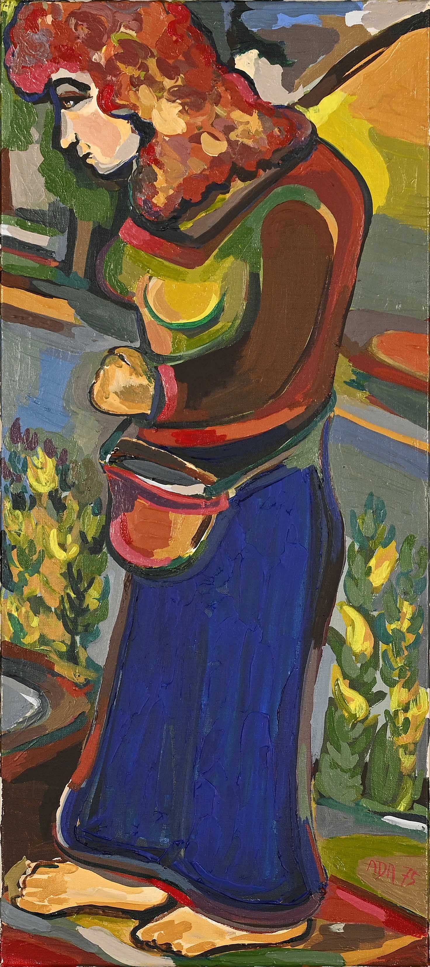Ada Lipschitz Wolpe | Woman Sowing Seeds (1975) | MutualArt