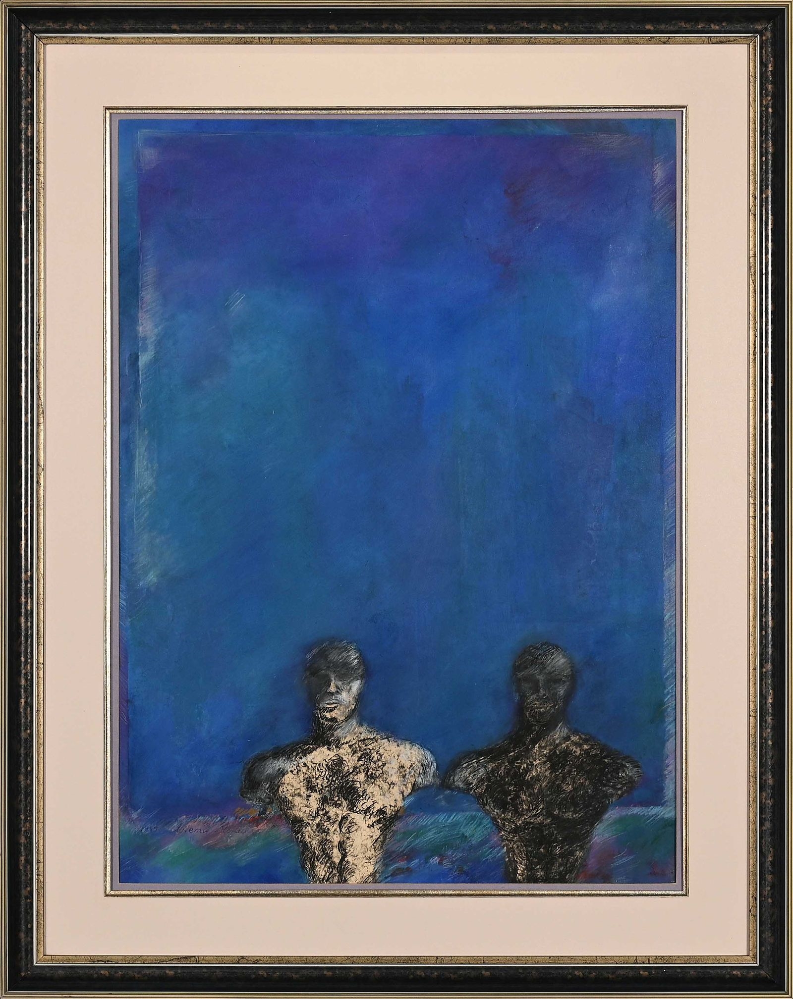 Artwork by Artemis Moraites, Endangered Species 1, Made of acrylic and pastel on paper