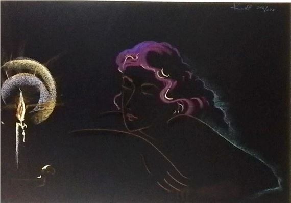 Muramasa Kudo "Candle Light" Signed & Numbered Serigraph by Muramasa Kudo