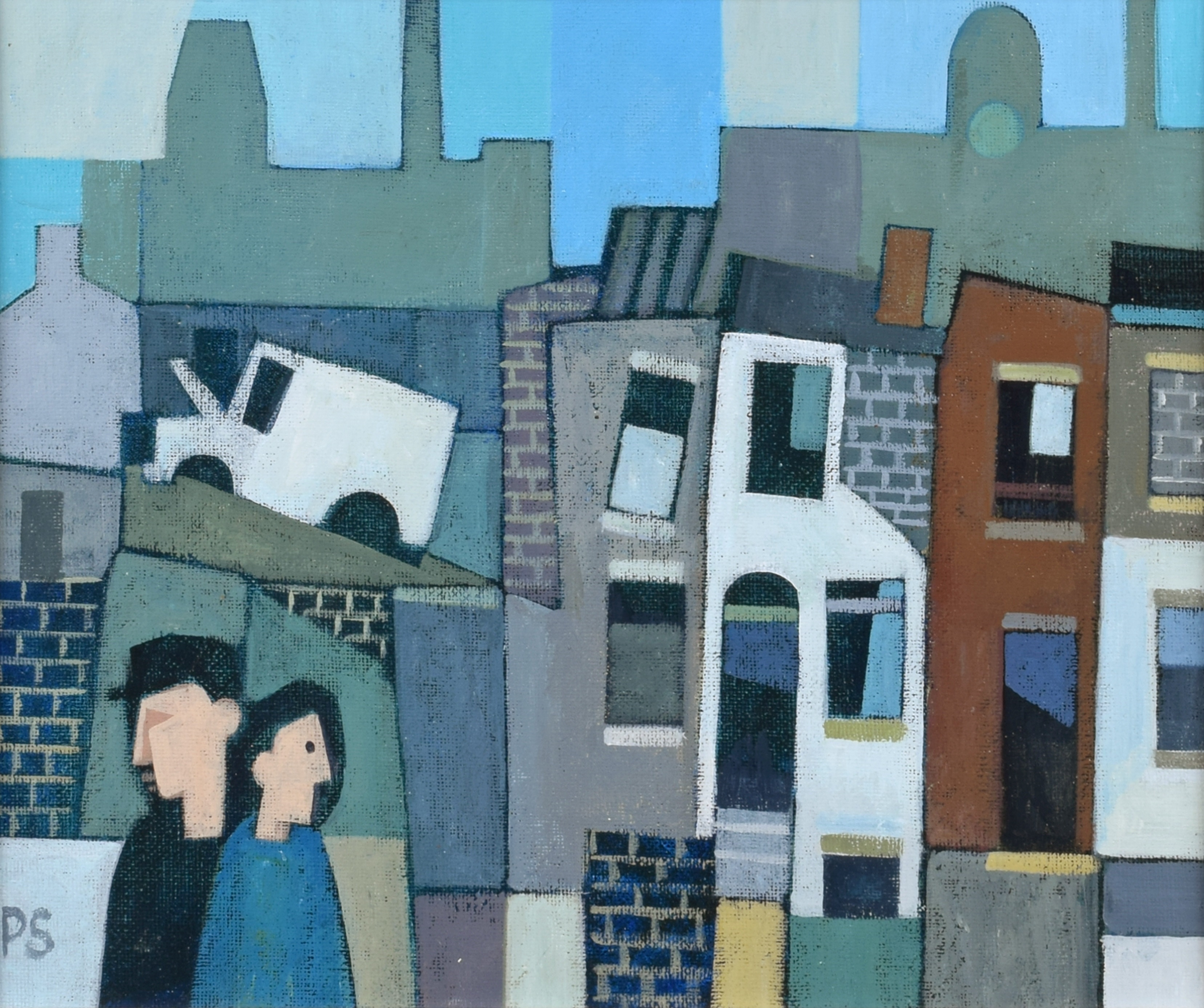 Artwork by Peter Stanaway, Cotton Town Blues, Made of acrylic on board