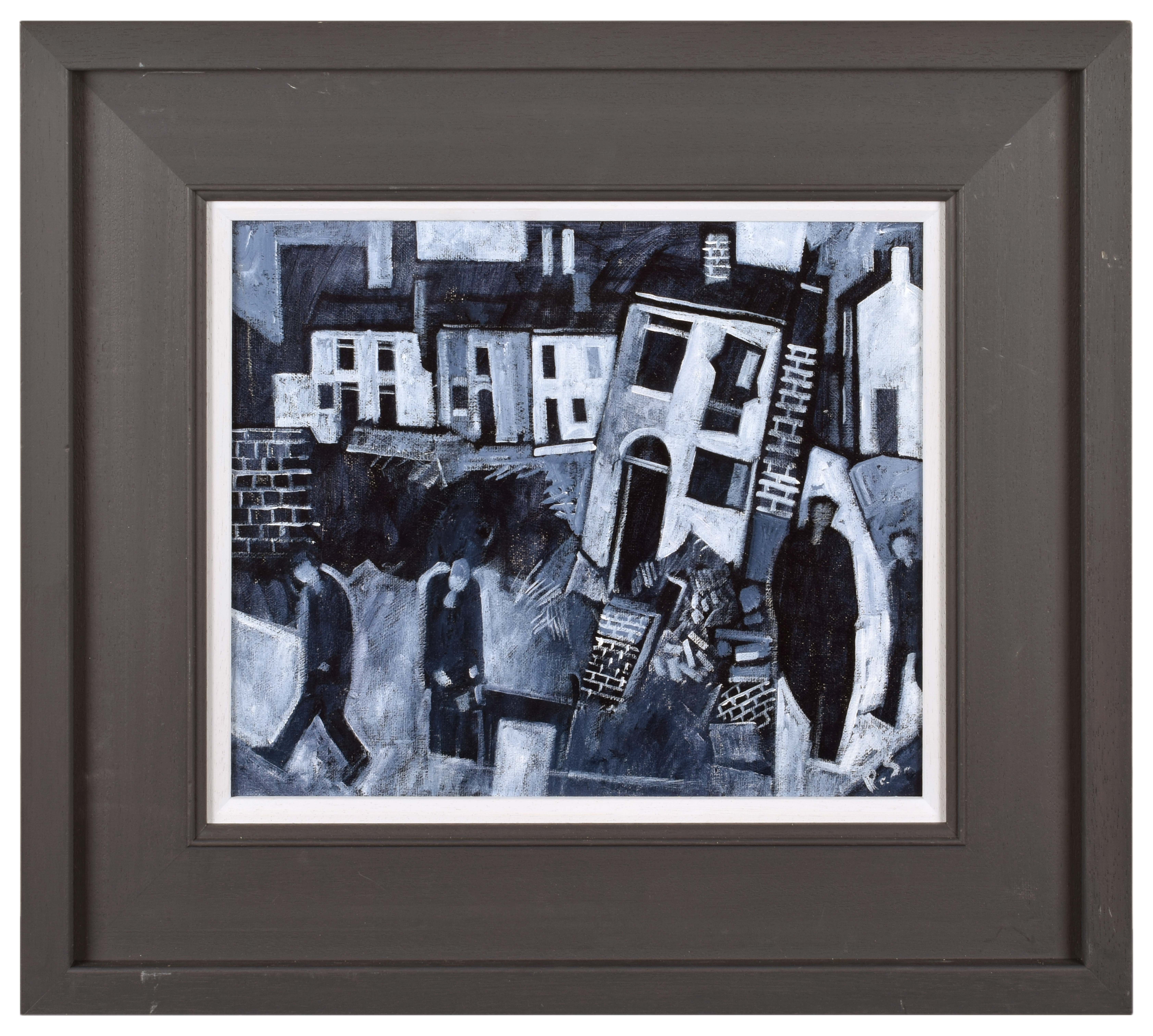 Artwork by Peter Stanaway, To Build a Road, Made of acrylic on board