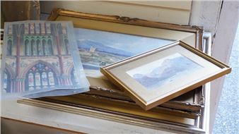 Continental views to include Lake Como - Louis Laurent Raze