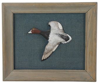 Carved Wood Redhead Drake - Fred Stula