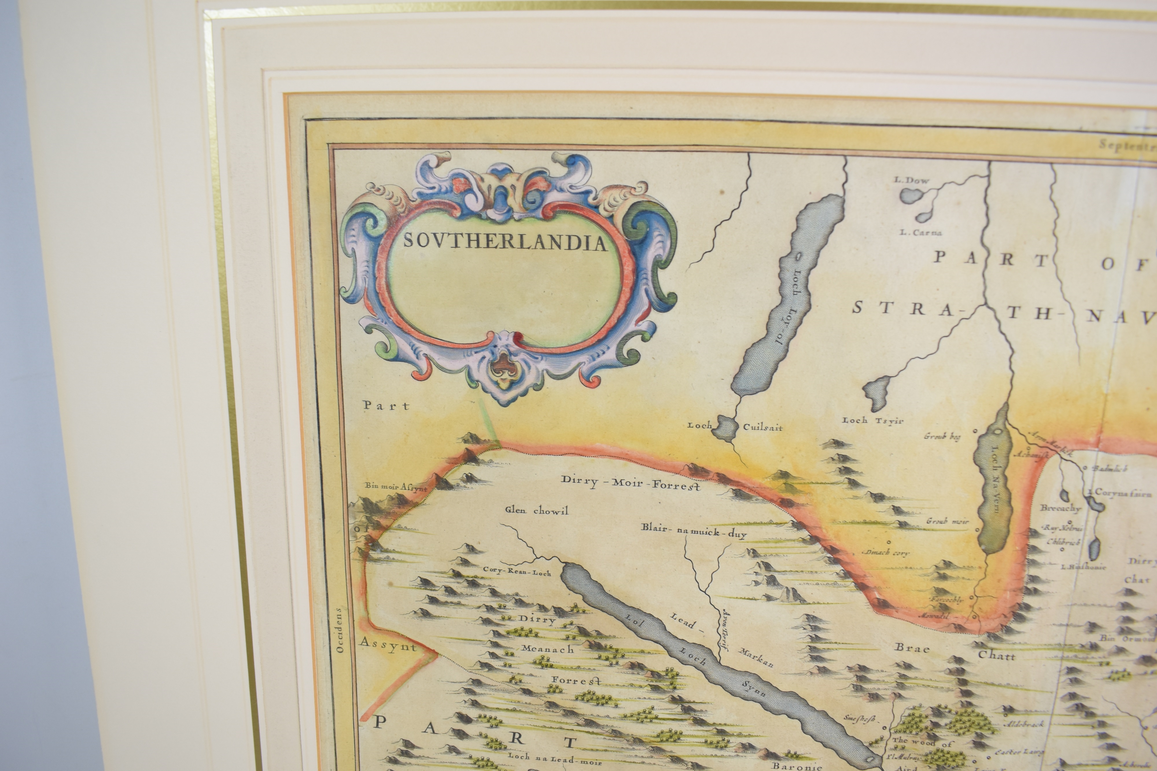 Johan Blaeu | A 17th century map of Sutherland, Scotland (Circa 1660 ...