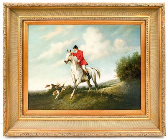 R. Smith | Fox Hunt with Equestrian and Hounds | MutualArt