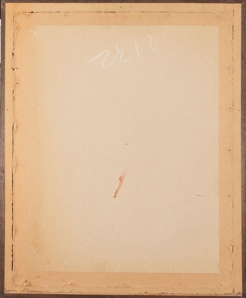 Artwork by Gasset-Ousset Hélène, Two snakes restraining a turtle, Made of India ink and watercolor on paper