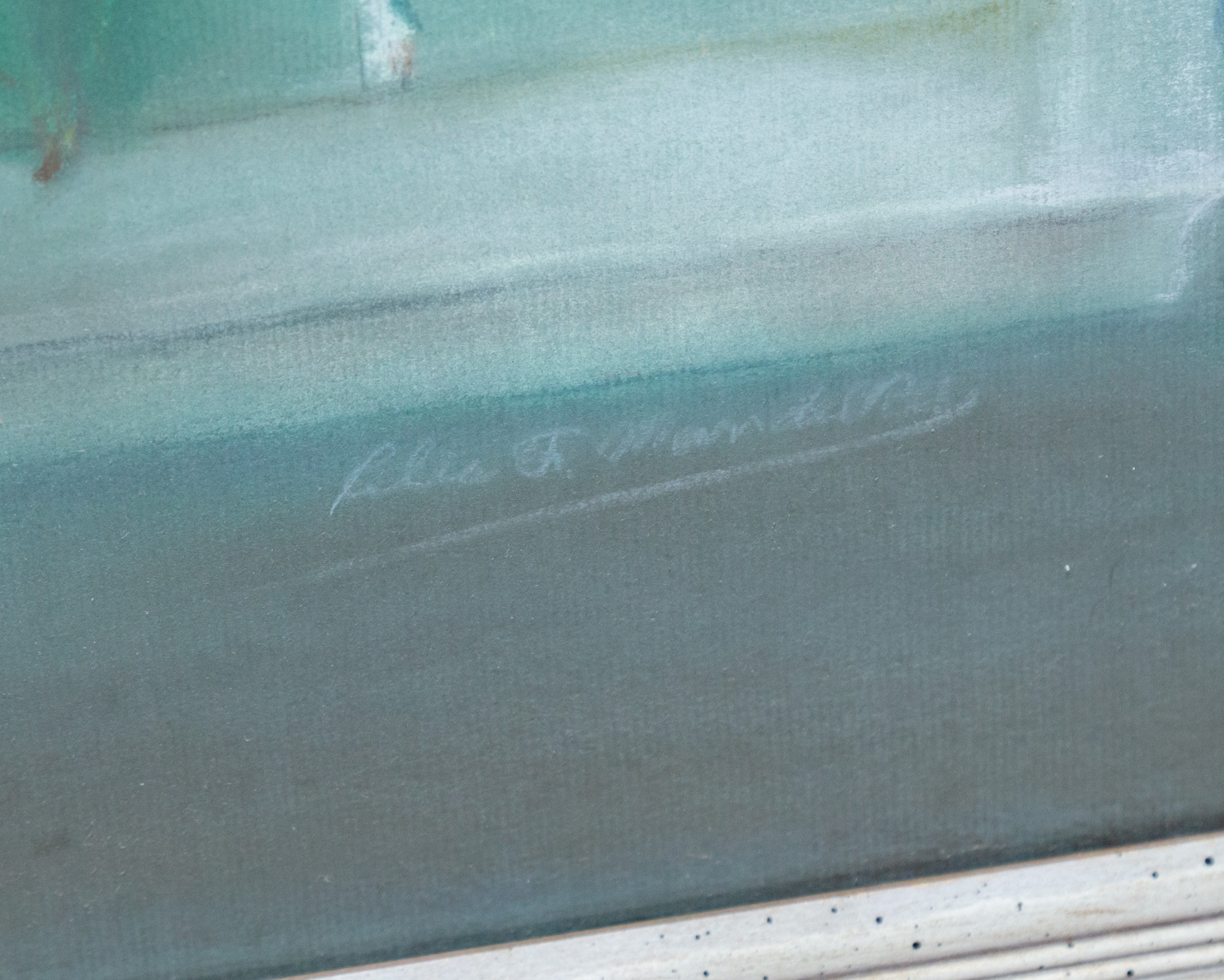 Artwork by Celia Mendelker, Looking In, Made of Pastel on paper