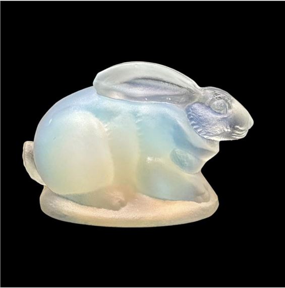 Marius Ernest Sabino | 3 Sabino Glass Items - Miniature Rabbit