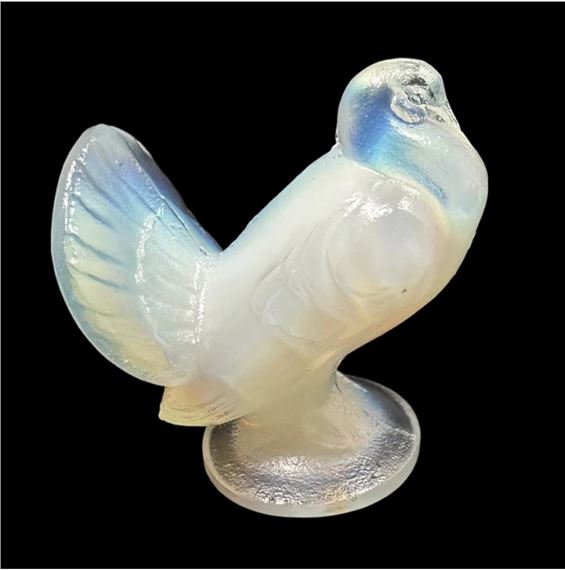Marius Ernest Sabino | 3 Sabino Glass Items - Miniature Rabbit