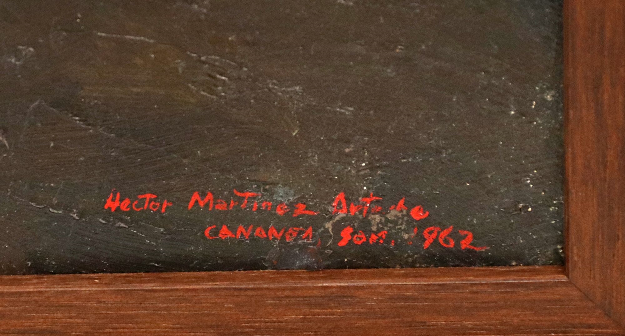 Artwork by Héctor Martínez Arteche, Cananea Miners, Made of oil on canvas