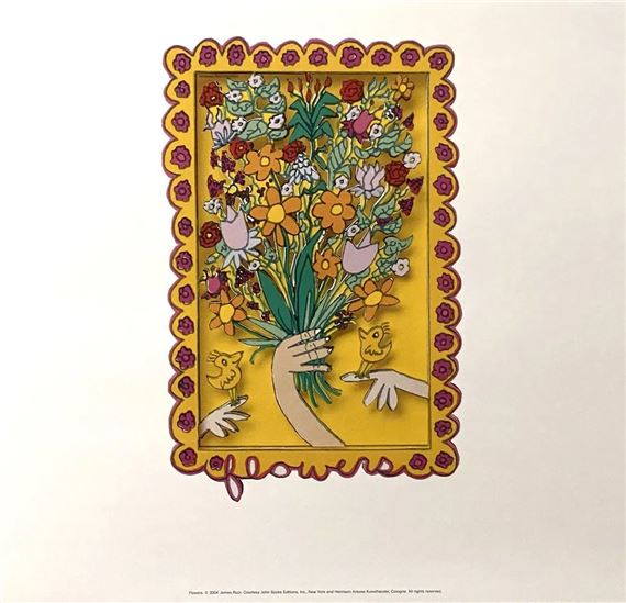 James Rizzi | Flowers (2004) | MutualArt
