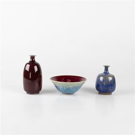 北欧 Sven Hofverberg Red Glazed Vase 花瓶 赤紫 【公式通販】