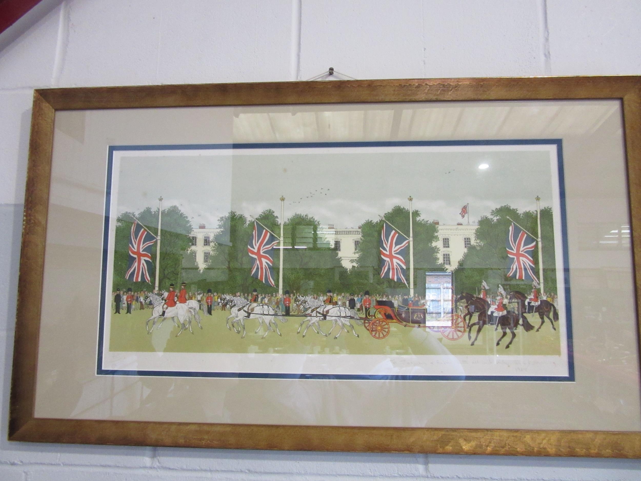 Artwork by Vincent Haddelsey, Charles and Diana's wedding, Made of colour print