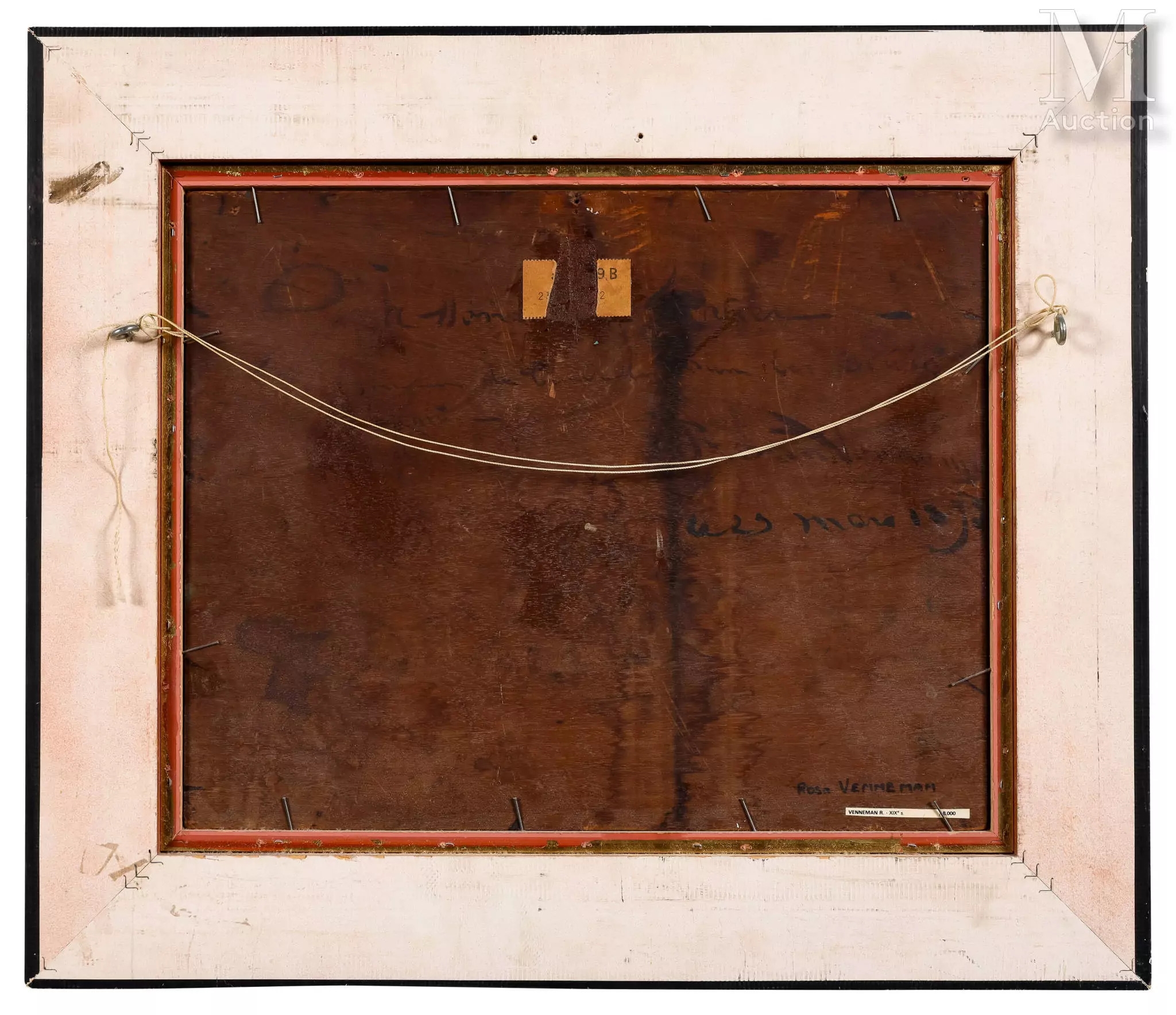 Artwork by Rosa Venneman, Les vaches au pré par temps orageux, Made of oil on panel