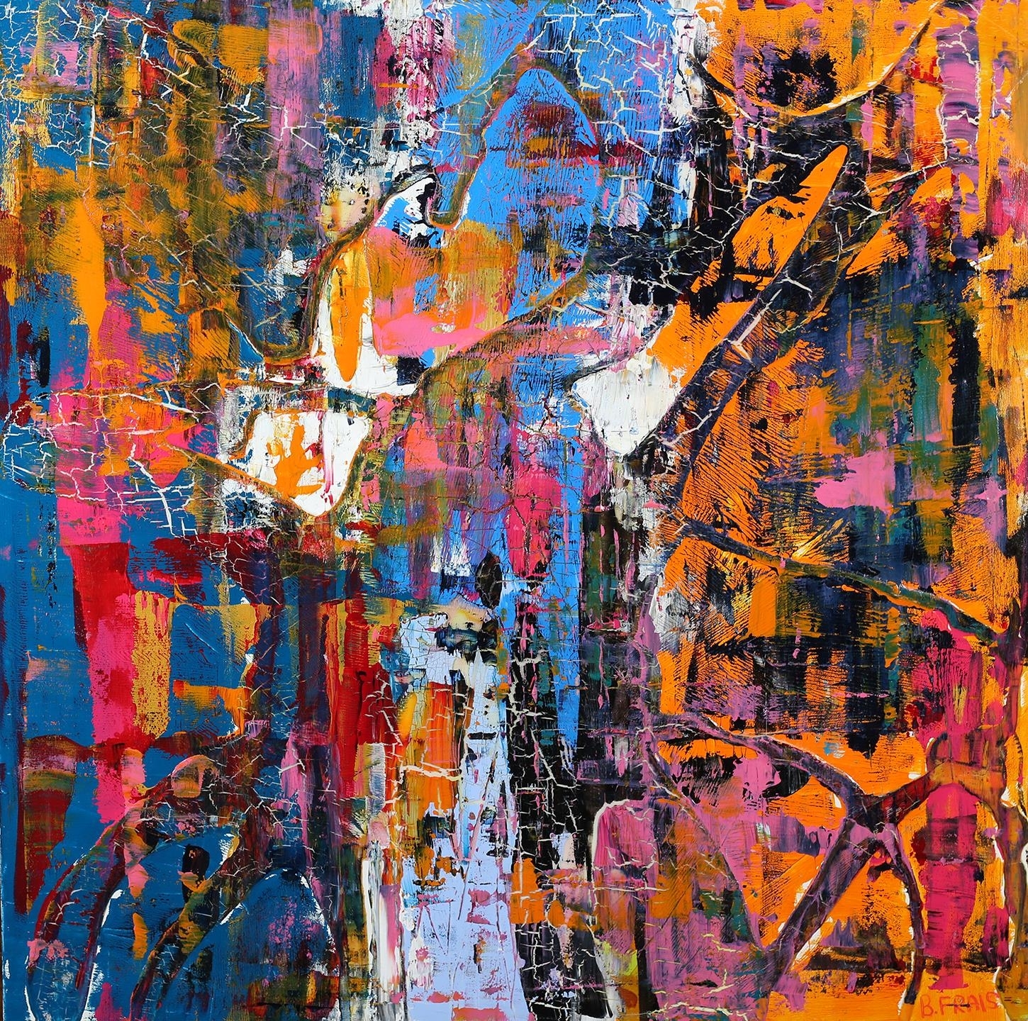 Artwork by Benjamin Frais, Composition, Made of oil on canvas