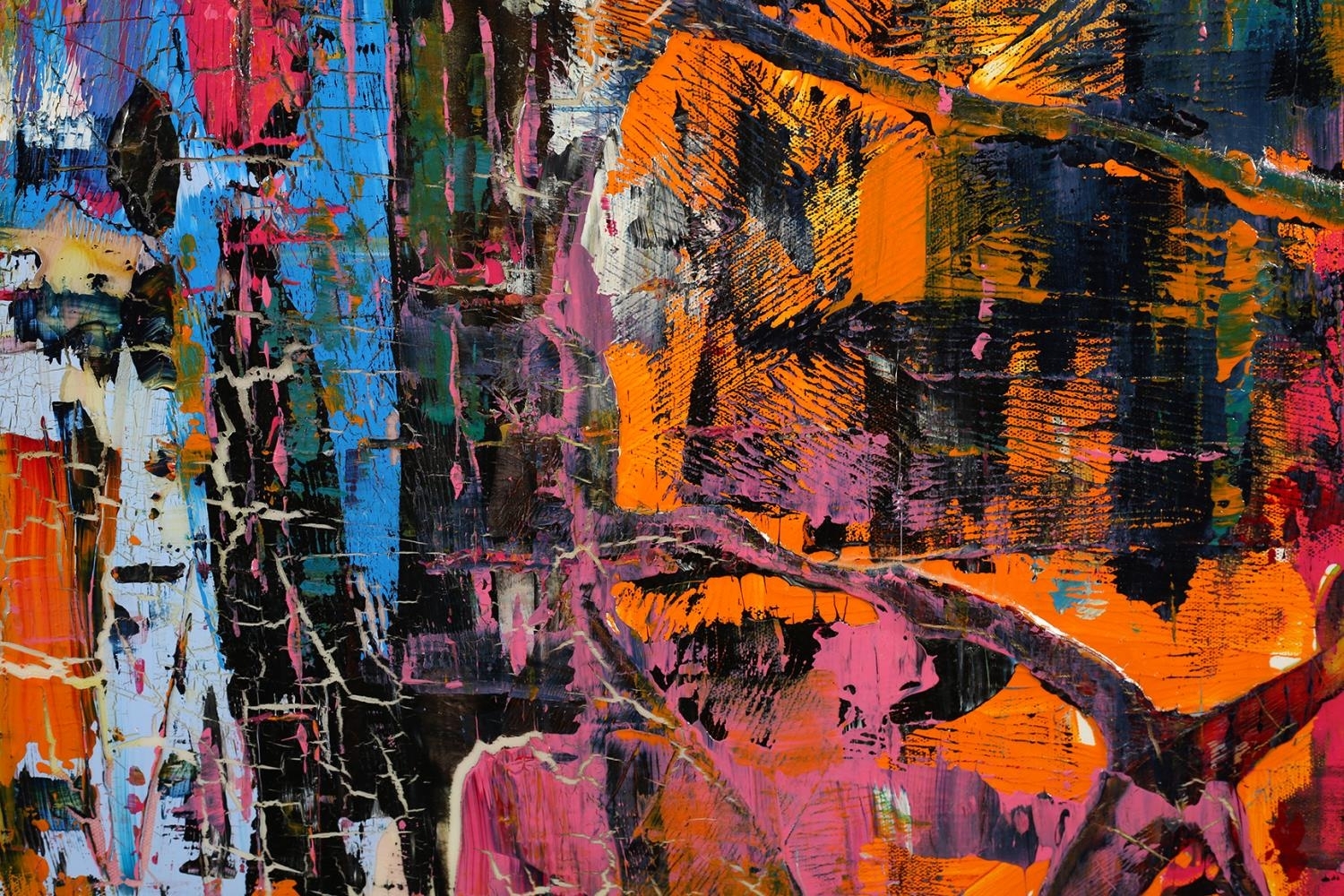 Artwork by Benjamin Frais, Composition, Made of oil on canvas