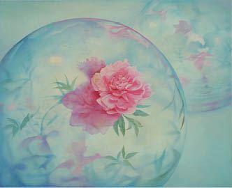 peony in water - Fukushima Sayumi