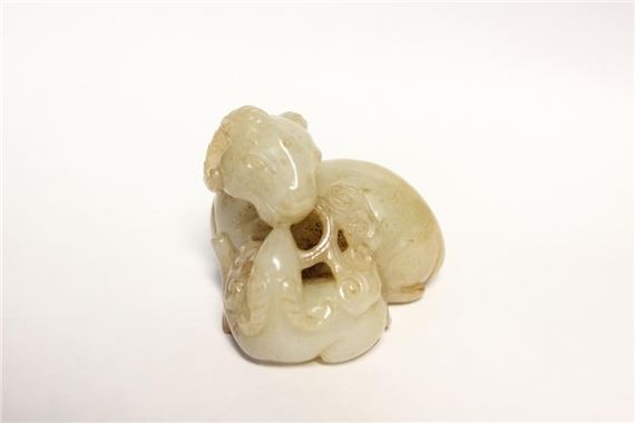 Chinese Jade Carved Lamb
