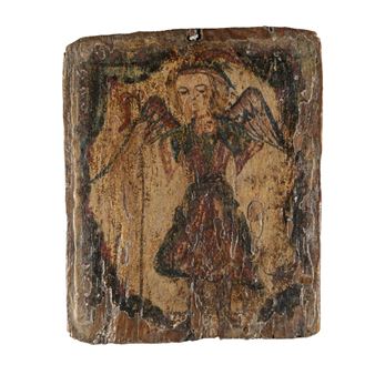 San Rafael, ca. 1825 - Quill-Pen Santero