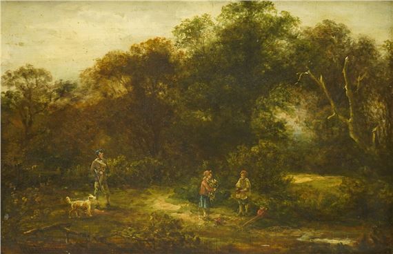 George Murray | Figures in a Woodland Clearing | MutualArt